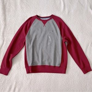 NWT Tommy Hilfiger Color Block Cotton Sweatshirt L